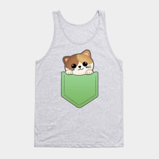 kitty Cat in a pocket Tank Top